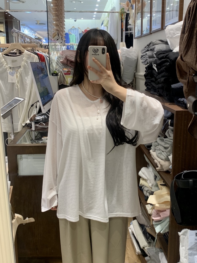 DE GO YOU韓國直郵女士新款人氣職業推薦熱賣時尚長袖T恤DE GO YOU長袖T恤