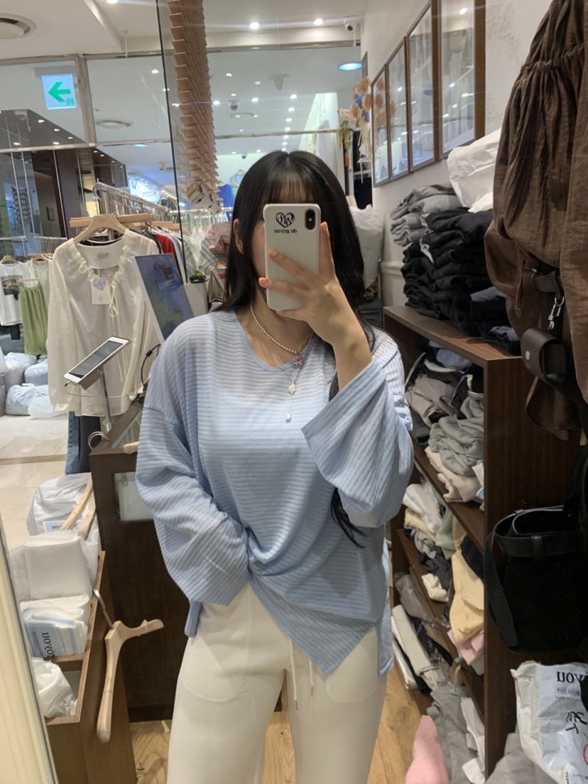 DE GO YOU韓國直郵女士新款人氣職業推薦熱賣時尚長袖T恤DE GO YOU長袖T恤