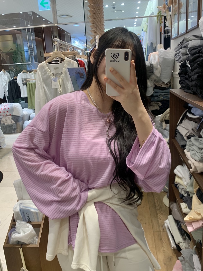 DE GO YOU韓國直郵女士新款人氣職業推薦熱賣時尚長袖T恤DE GO YOU長袖T恤