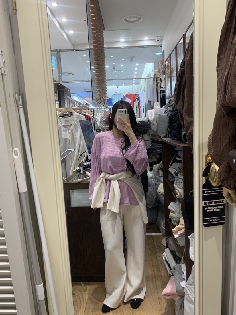 DE GO YOU韓國直郵女士新款人氣職業推薦熱賣時尚長袖T恤DE GO YOU長袖T恤