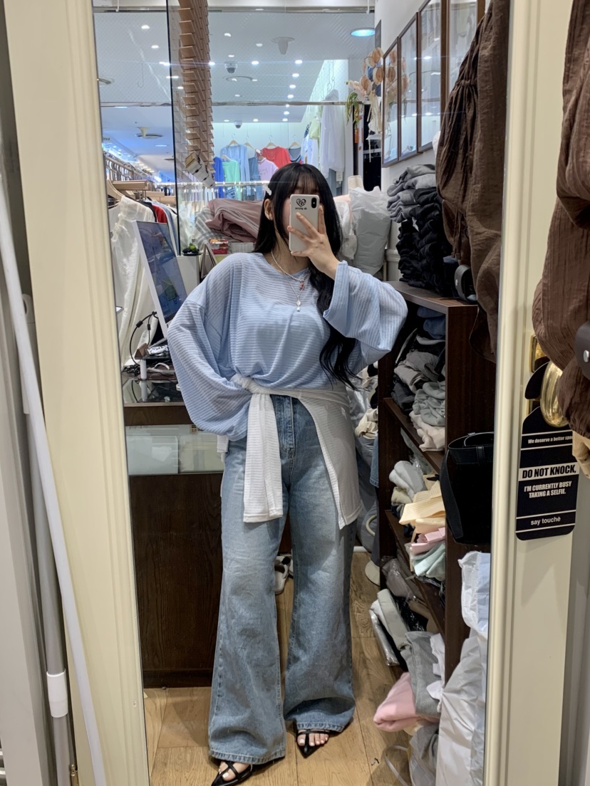 DE GO YOU韓國直郵女士新款人氣職業推薦熱賣時尚長袖T恤DE GO YOU長袖T恤