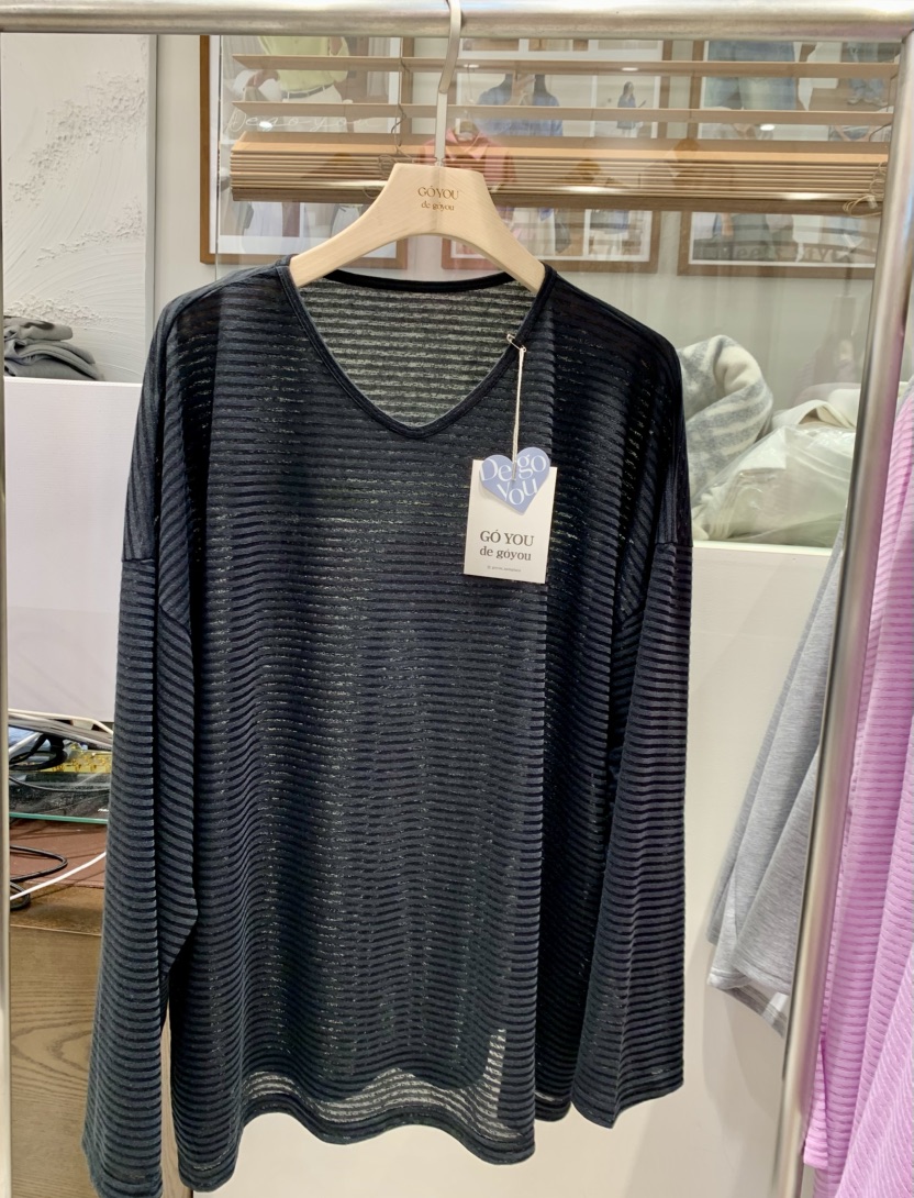 DE GO YOU韓國直郵女士新款人氣職業推薦熱賣時尚長袖T恤DE GO YOU長袖T恤圖色3