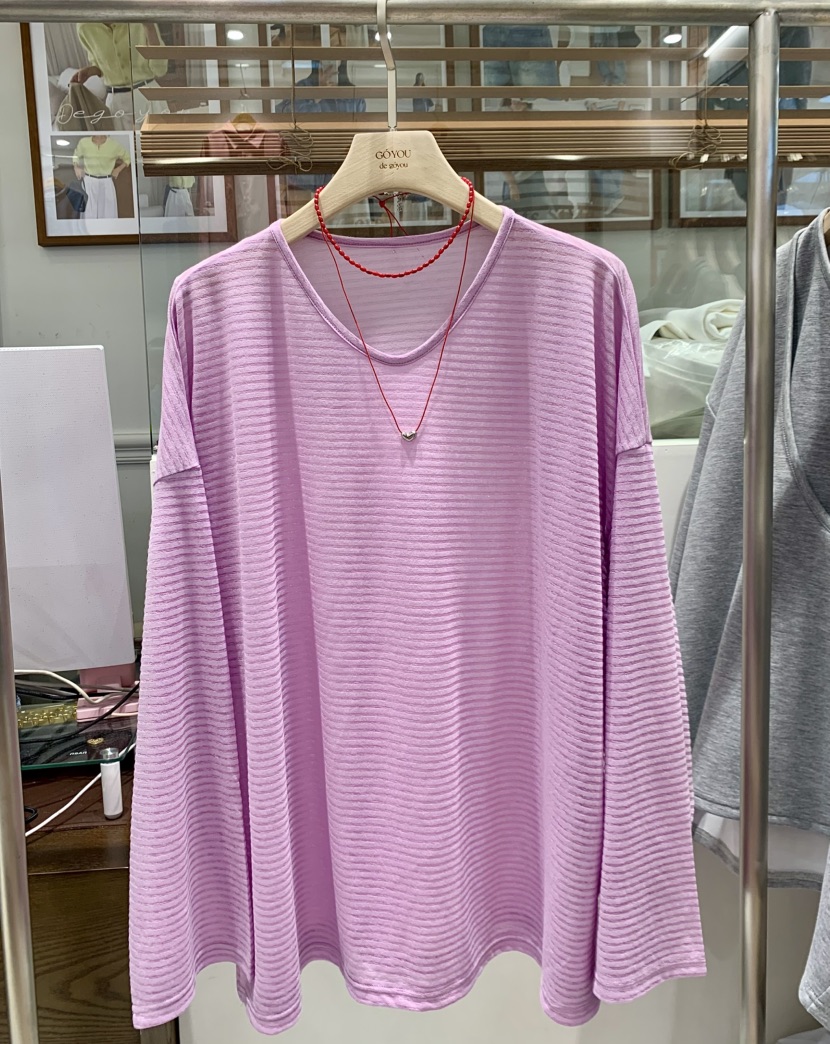 DE GO YOU韓國直郵女士新款人氣職業推薦熱賣時尚長袖T恤DE GO YOU長袖T恤圖色4