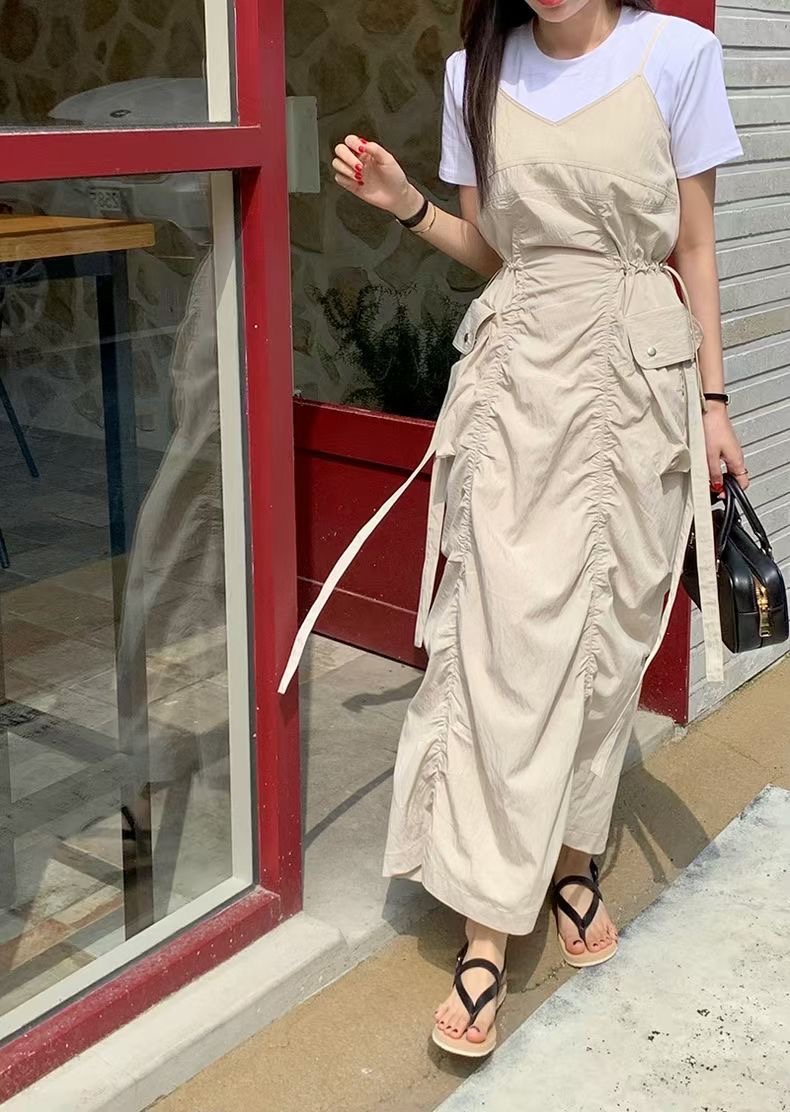 COTTON MARKET韓國代購女裝新款真品推薦連衣裙不含內搭COTTON MARKET連衣裙圖色1