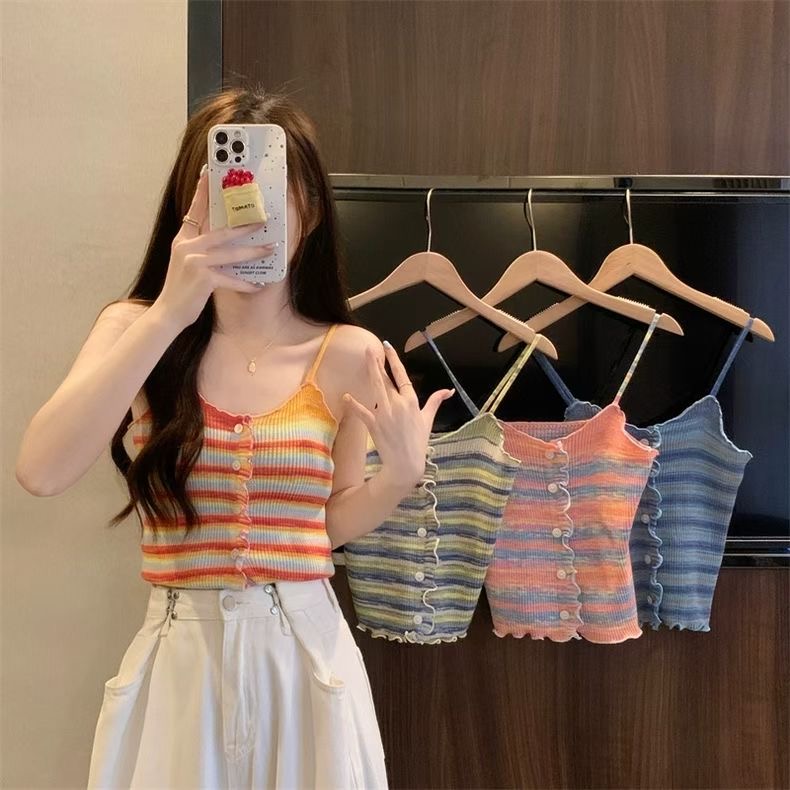 COTTON MARKET韓國直郵女士新品人氣時尚休閑職業吊帶背心COTTON MARKET吊帶/背心