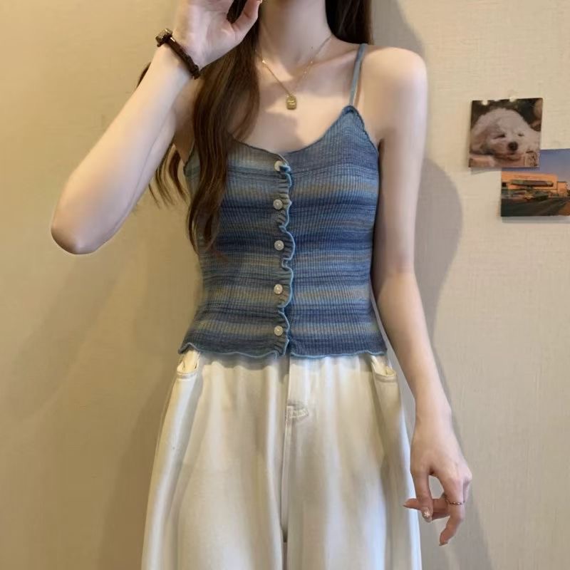 COTTON MARKET韓國直郵女士新品人氣時尚休閑職業吊帶背心COTTON MARKET吊帶/背心圖色1