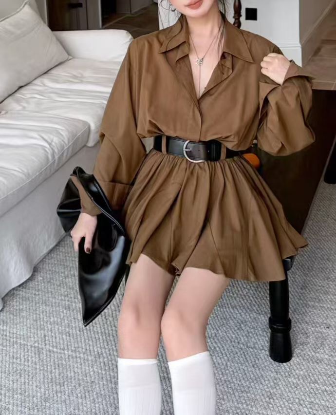 COTTON MARKET韓國直郵女士新品熱賣推薦26春夏連衣裙含腰帶COTTON MARKET連衣裙圖色3