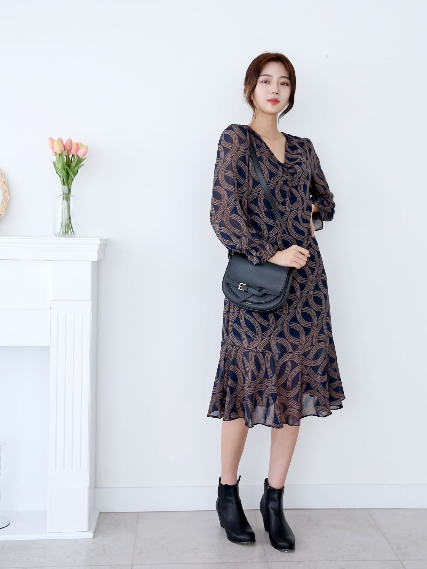 COTTON MARKET東大門代購女裝新款推薦休閑人氣真品連衣裙COTTON MARKET連衣裙