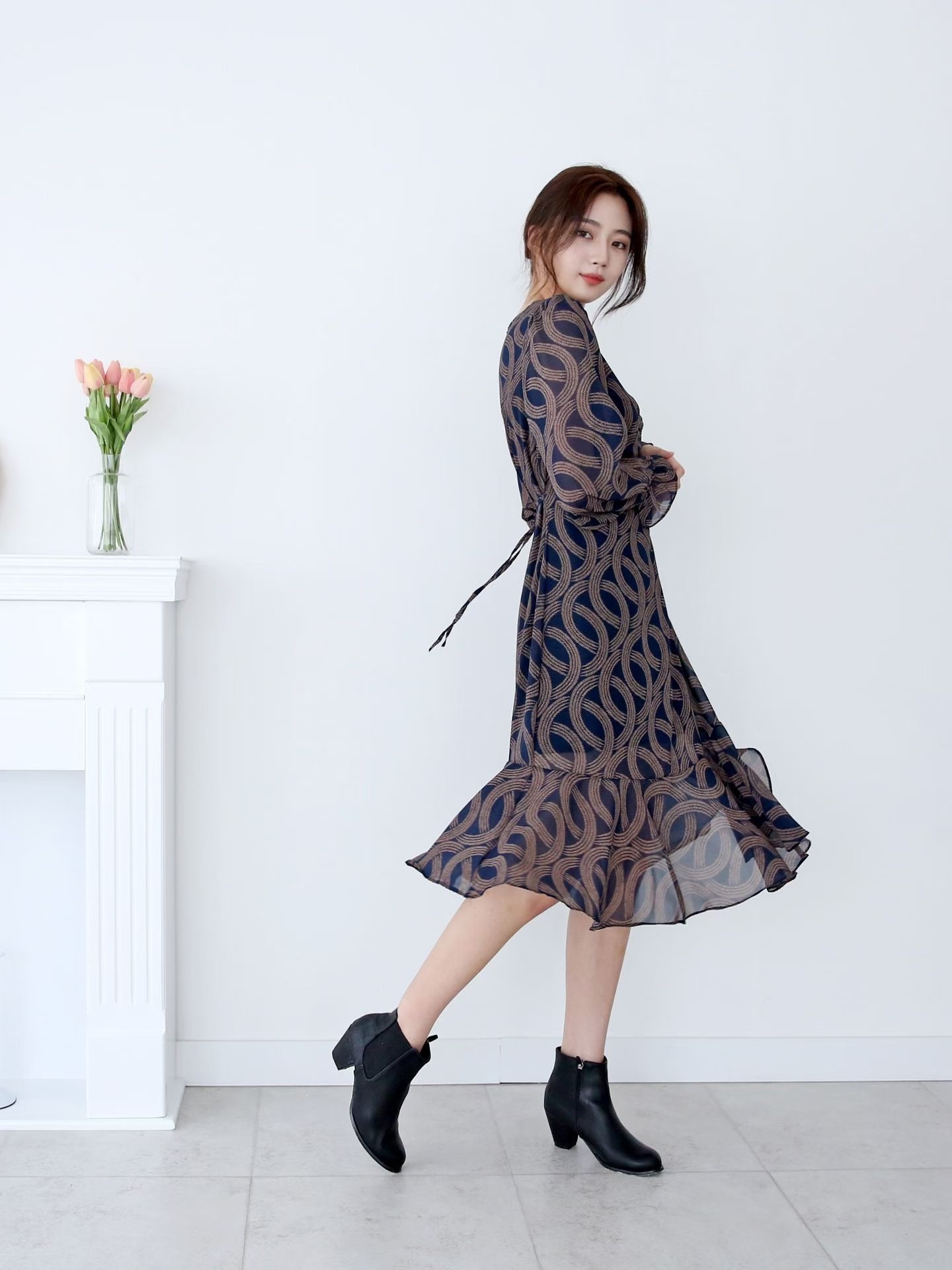 COTTON MARKET東大門代購女裝新款推薦休閑人氣真品連衣裙COTTON MARKET連衣裙