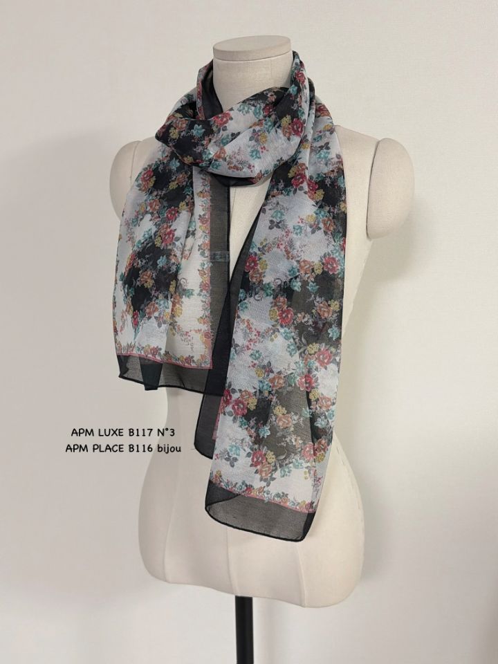 N3韓國代購女裝新款人氣熱賣時尚26春夏休閑職業圍巾披肩N3圍巾/披肩圖色4