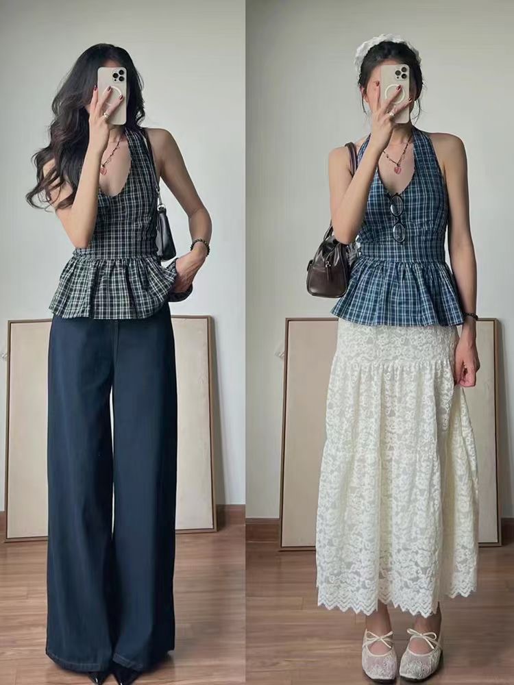 COTTON MARKET東大門實拍女裝新款人氣熱賣職業吊帶背心COTTON MARKET吊帶/背心