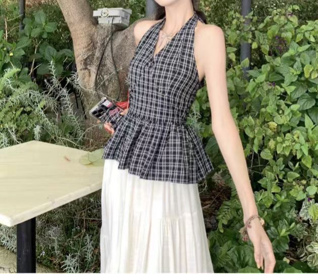 COTTON MARKET東大門實拍女裝新款人氣熱賣職業吊帶背心COTTON MARKET吊帶/背心圖色1