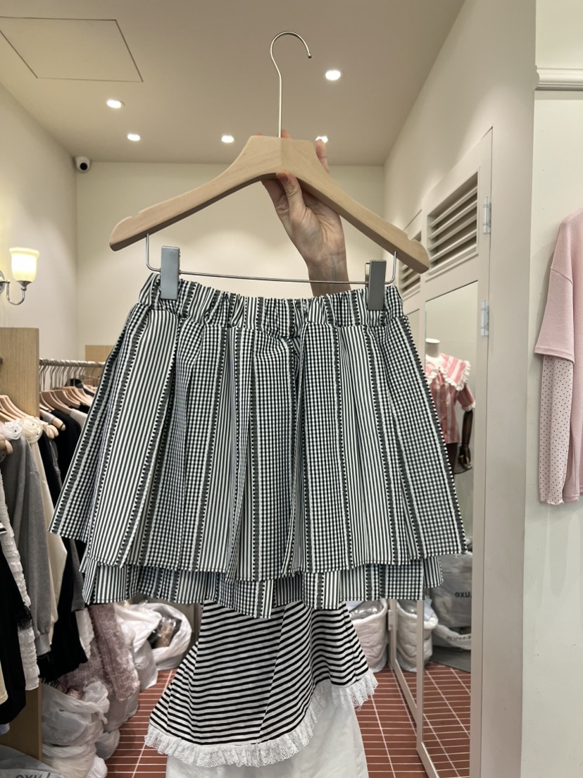 BE&amp;BE韓國直郵女士新品人氣真品職業26春夏短裙格子BE&be短裙圖色2