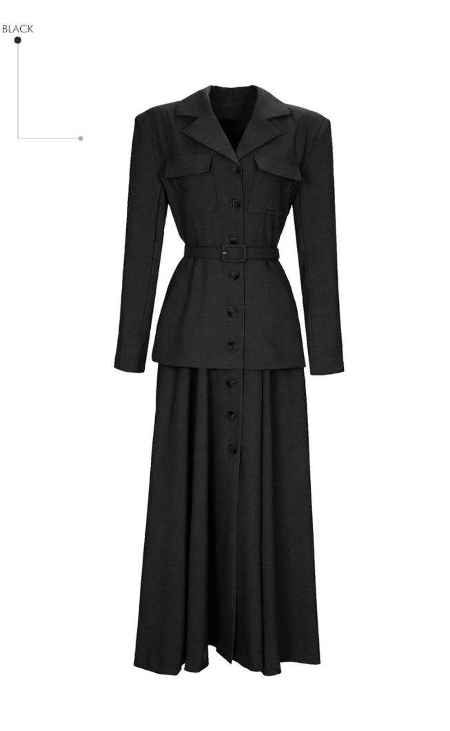 TANIA東大門實拍女裝新品職業26春夏真品時尚連衣裙含腰帶TANIA連衣裙圖色2