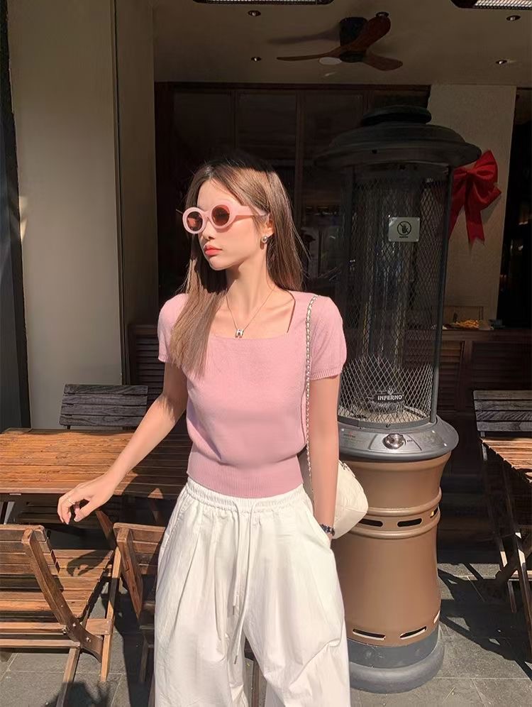 COTTON MARKET韓國代購女士新款人氣時尚休閑職業針織衫COTTON MARKET針織衫圖色1