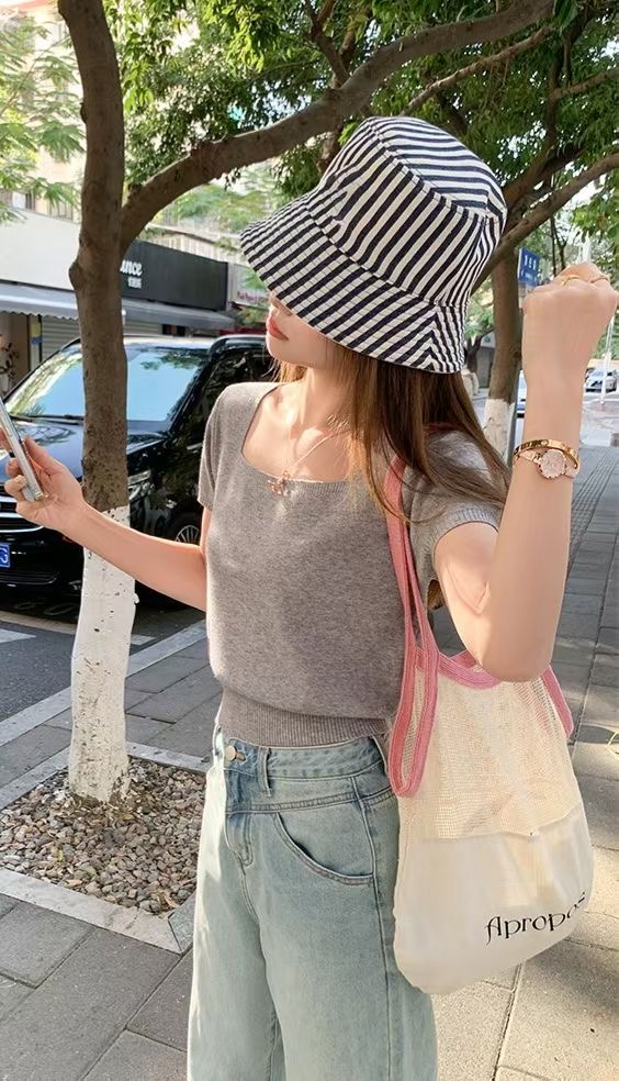 COTTON MARKET韓國代購女士新款人氣時尚休閑職業針織衫COTTON MARKET針織衫圖色3