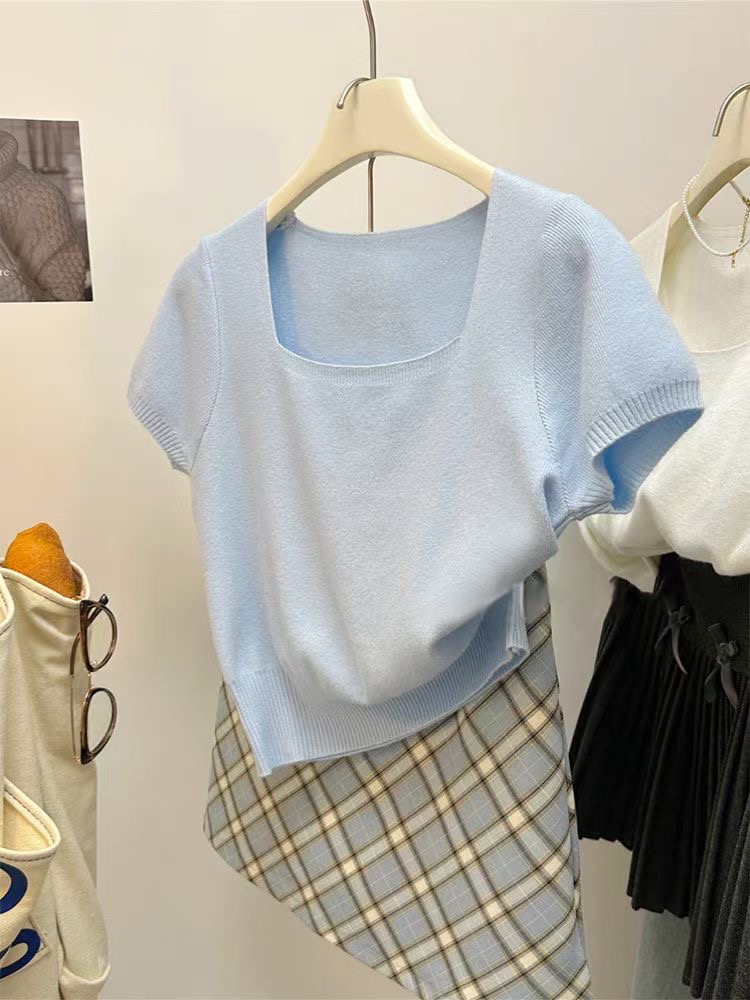 COTTON MARKET韓國代購女士新款人氣時尚休閑職業針織衫COTTON MARKET針織衫圖色5