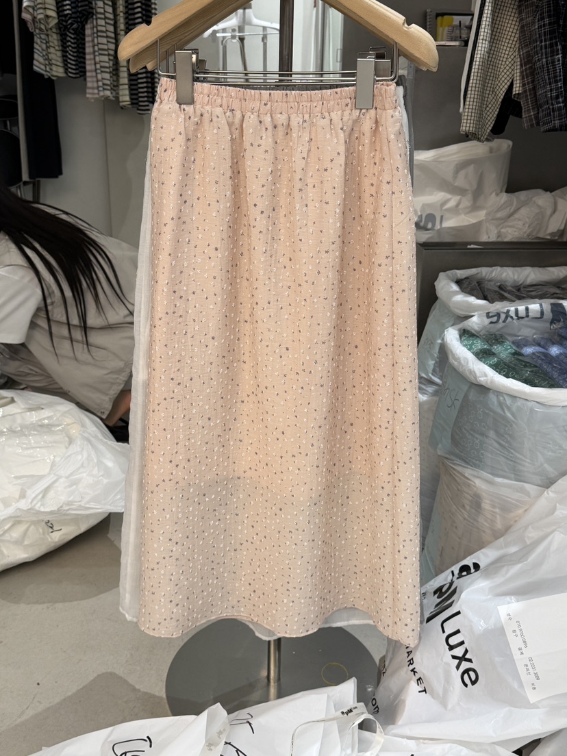 PEPPER-L韓國直郵女士新品推薦休閑真品26春夏熱賣職業長裙PEPPER長裙圖色4