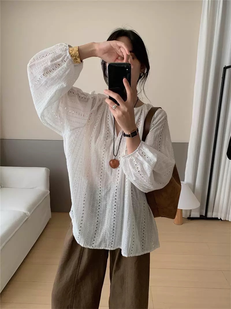 VIVANI東大門代購女裝新款真品熱賣時尚襯衫蕾絲衫不含項鏈VIVANI襯衫/蕾絲衫