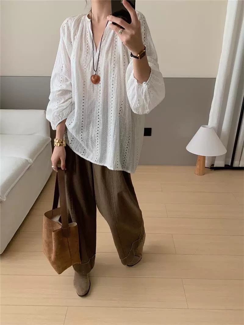 VIVANI東大門代購女裝新款真品熱賣時尚襯衫蕾絲衫不含項鏈VIVANI襯衫/蕾絲衫