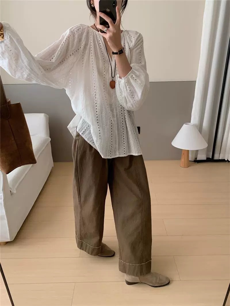 VIVANI東大門代購女裝新款真品熱賣時尚襯衫蕾絲衫不含項鏈VIVANI襯衫/蕾絲衫