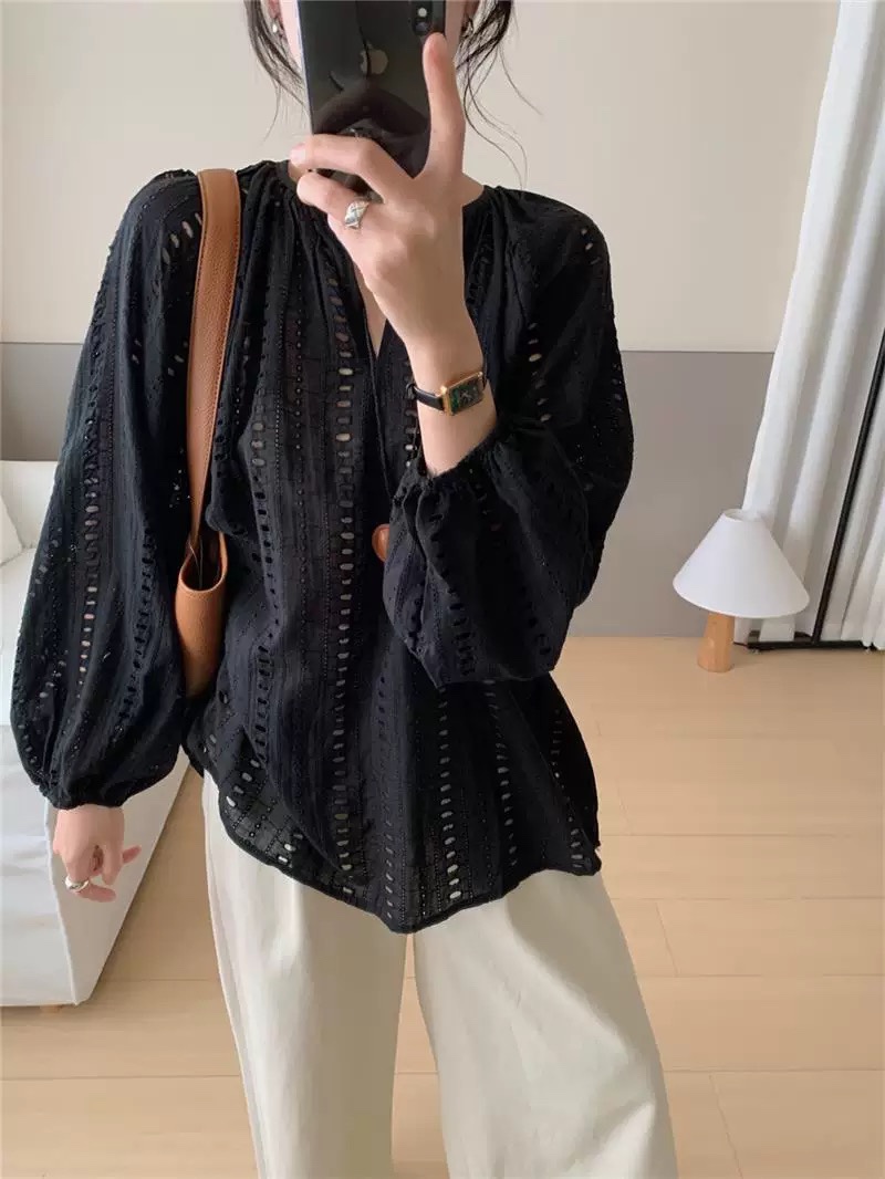 VIVANI東大門代購女裝新款真品熱賣時尚襯衫蕾絲衫不含項鏈VIVANI襯衫/蕾絲衫