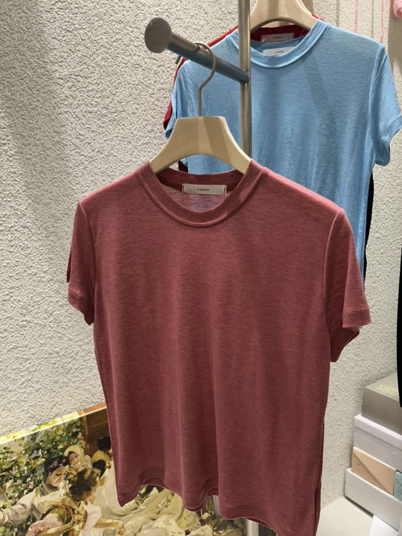 N BROWN東大門代購女士新款休閑26春夏人氣推薦職業T恤天絲N BROWNT恤圖色10