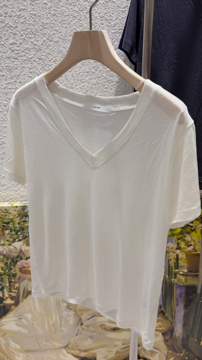 N BROWN東大門代購女裝新品熱賣時尚人氣真品26春夏T恤天絲N BROWNT恤圖色1