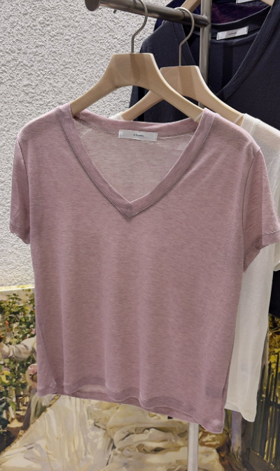 N BROWN東大門代購女裝新品熱賣時尚人氣真品26春夏T恤天絲N BROWNT恤圖色5