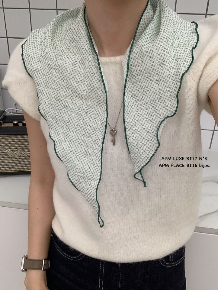 N3東大門代購女裝新品職業休閑時尚26春夏圍巾披肩花朵圍巾N3圍巾/披肩