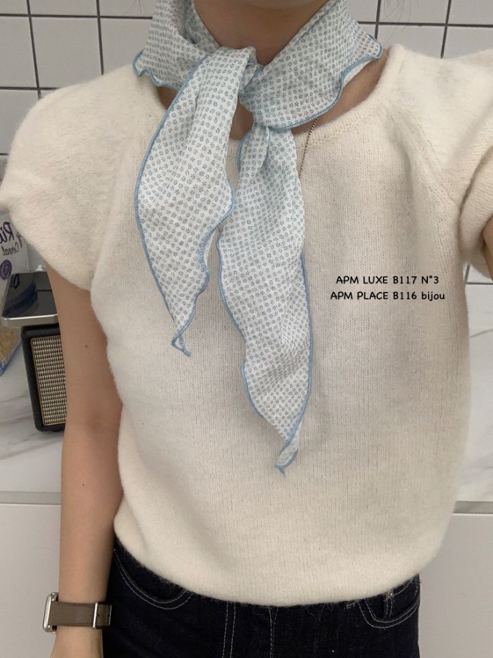 N3東大門代購女裝新品職業休閑時尚26春夏圍巾披肩花朵圍巾N3圍巾/披肩