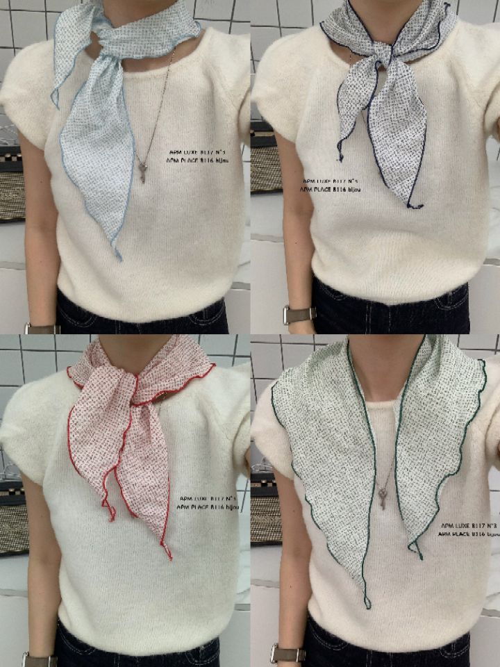 N3東大門代購女裝新品職業休閑時尚26春夏圍巾披肩花朵圍巾N3圍巾/披肩