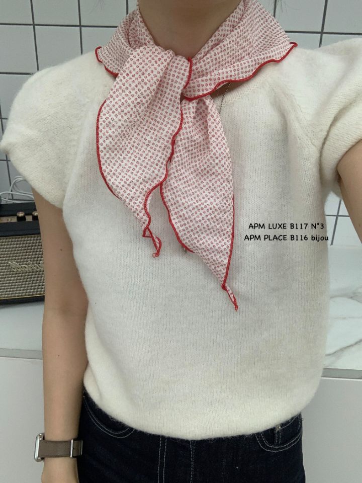 N3東大門代購女裝新品職業休閑時尚26春夏圍巾披肩花朵圍巾N3圍巾/披肩