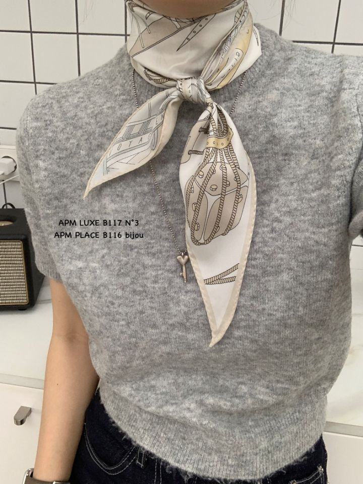 N3韓國代購女士新款推薦熱賣職業26春夏人氣圍巾披肩絲綢N3圍巾/披肩