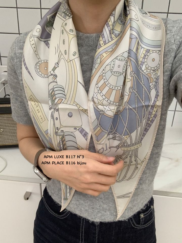 N3韓國代購女士新款推薦熱賣職業26春夏人氣圍巾披肩絲綢N3圍巾/披肩