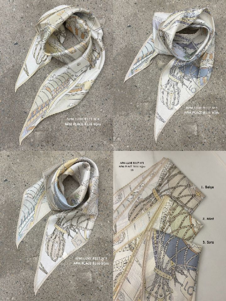 N3韓國代購女士新款推薦熱賣職業26春夏人氣圍巾披肩絲綢N3圍巾/披肩