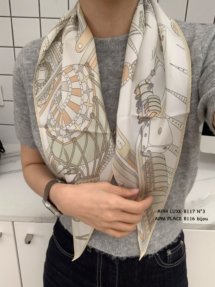 N3韓國代購女士新款推薦熱賣職業26春夏人氣圍巾披肩絲綢N3圍巾/披肩