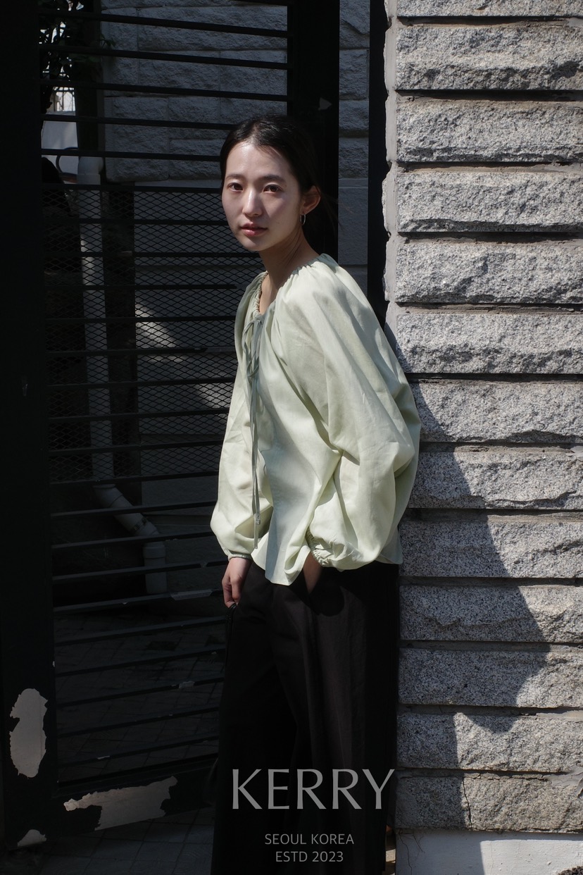 KERRY東大門實拍女士新款人氣時尚職業襯衫蕾絲衫亞麻布褶皺KERRY襯衫/蕾絲衫