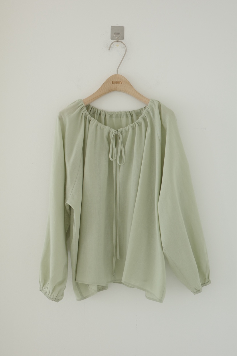 KERRY東大門實拍女士新款人氣時尚職業襯衫蕾絲衫亞麻布褶皺KERRY襯衫/蕾絲衫圖色3