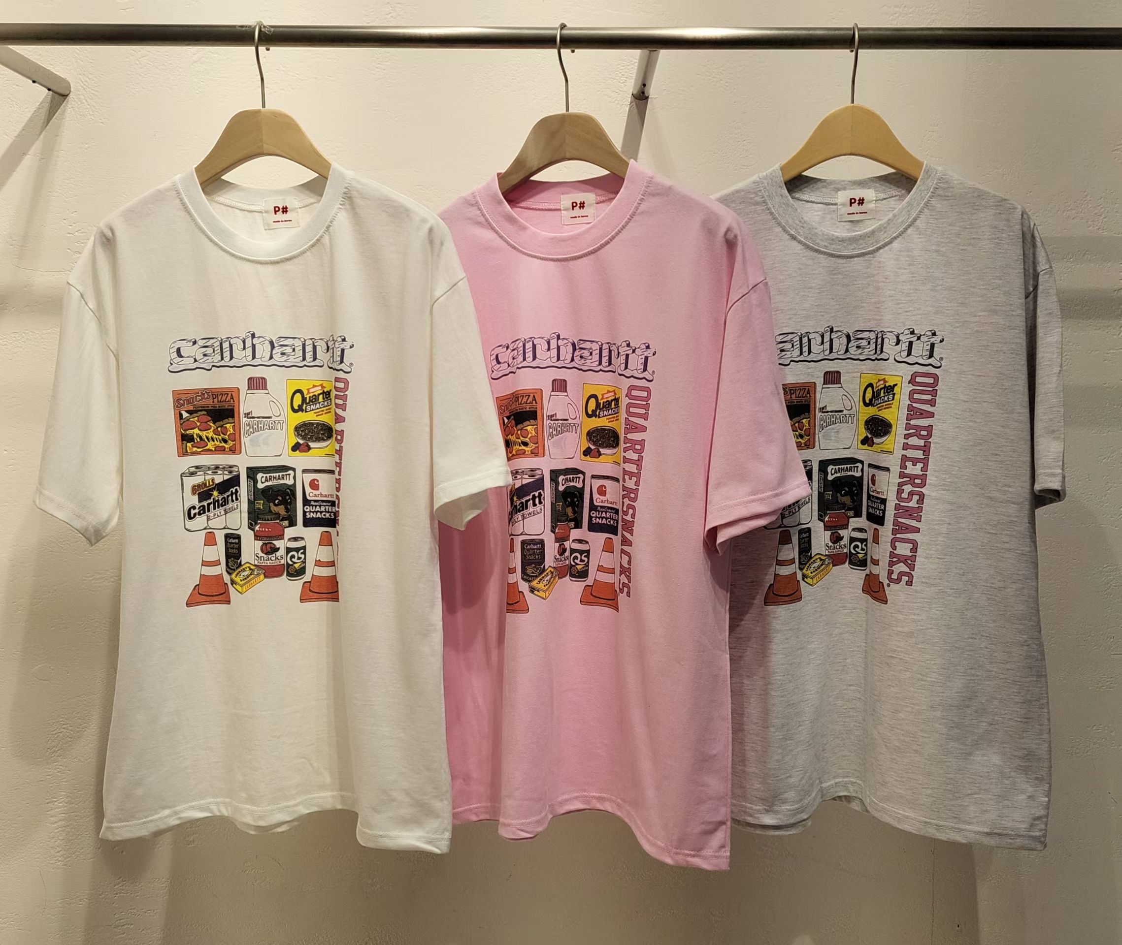 P.SHOP東大門實拍女裝新款真品人氣職業時尚推薦休閑T恤P.SHOPT恤圖色3左三色