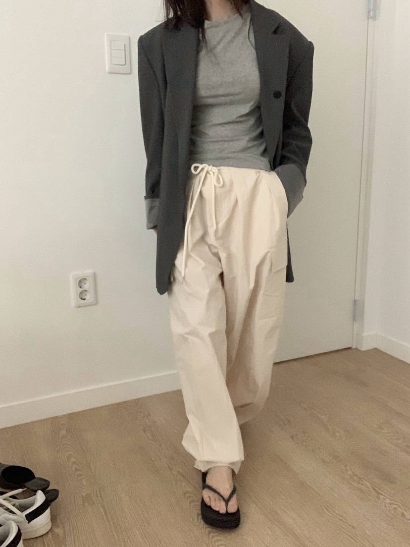 PLANTS ON GRAY東大門代購女裝新款休閑熱賣人氣休閑褲PLANTS ON GRAY休閑褲