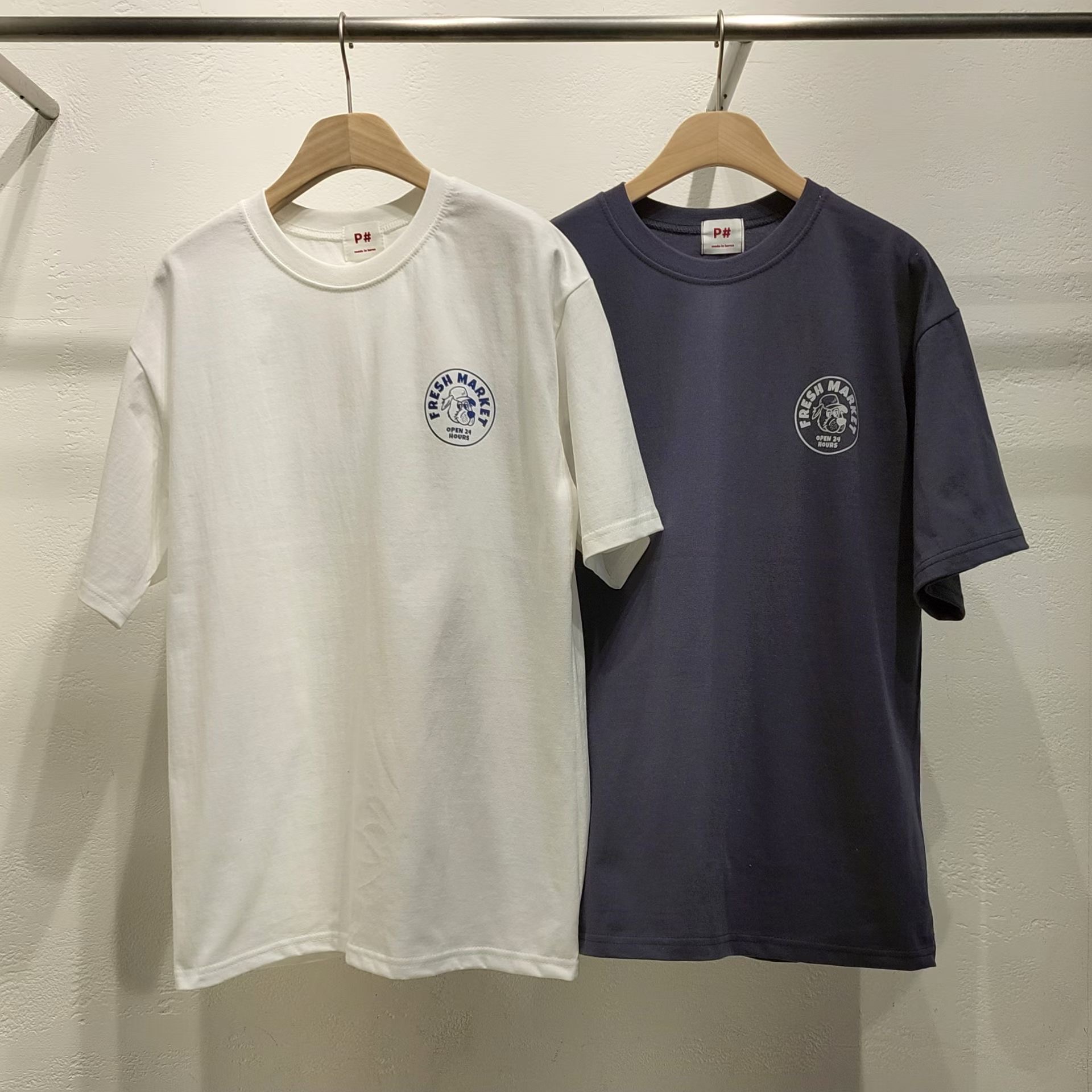 P.SHOP東大門實拍女士新品職業人氣真品時尚休閑熱賣T恤P.SHOPT恤圖色2左二色