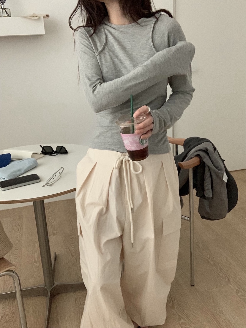 PLANTS ON GRAY東大門直郵女裝新品休閑人氣推薦長袖T恤PLANTS ON GRAY長袖T恤