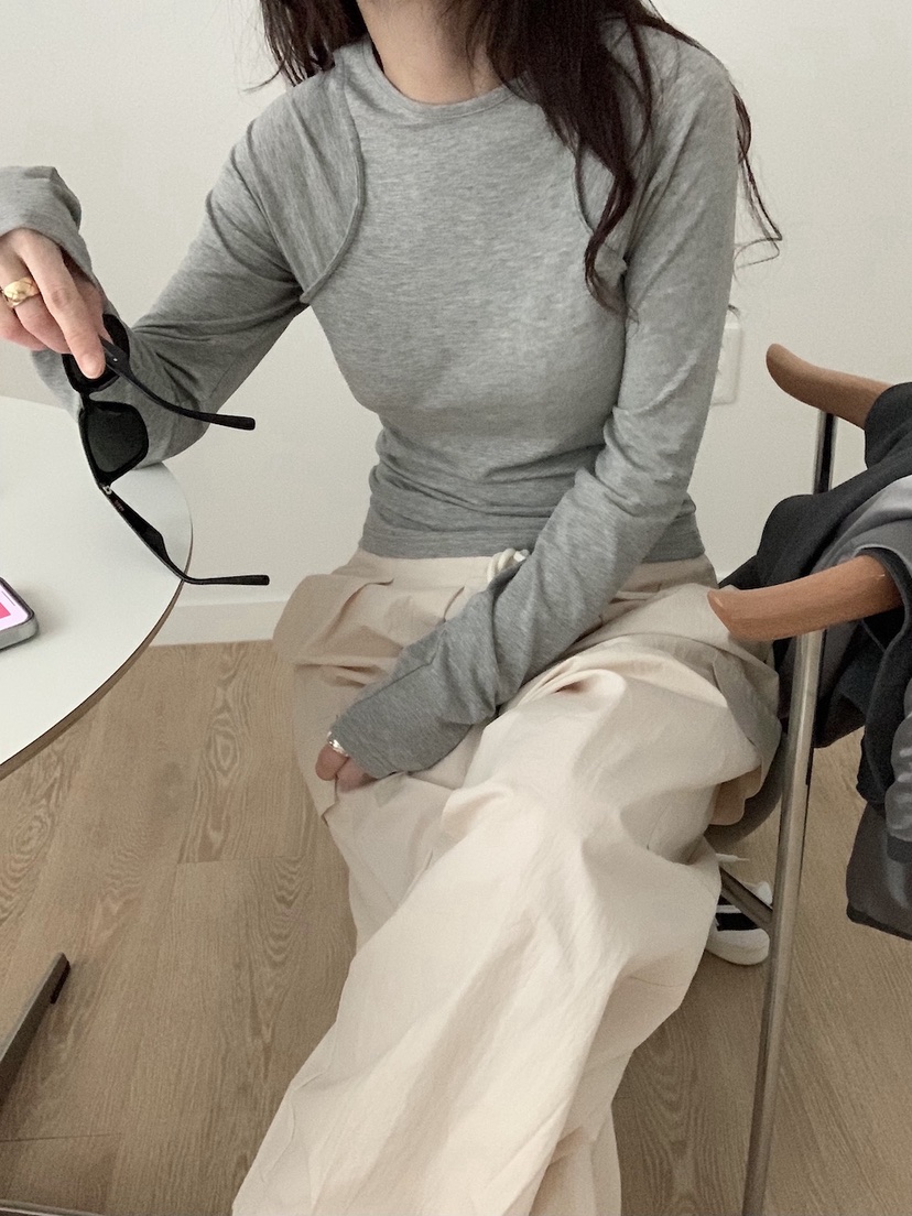 PLANTS ON GRAY東大門直郵女裝新品休閑人氣推薦長袖T恤PLANTS ON GRAY長袖T恤