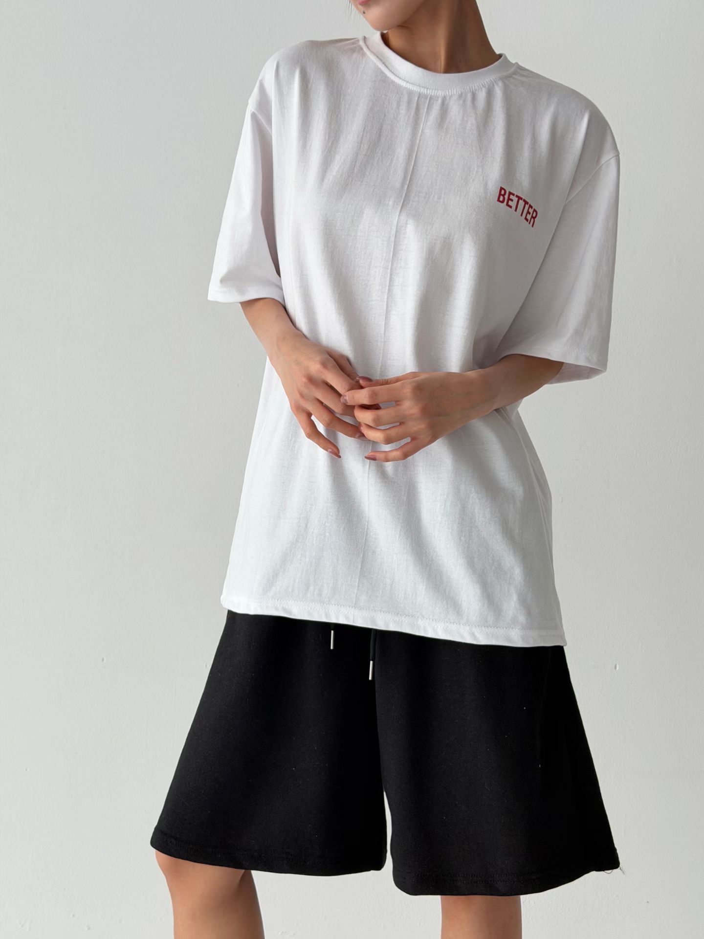 P.SHOP韓國代購女士新品26春夏職業時尚人氣推薦熱賣T恤P.SHOPT恤圖色1