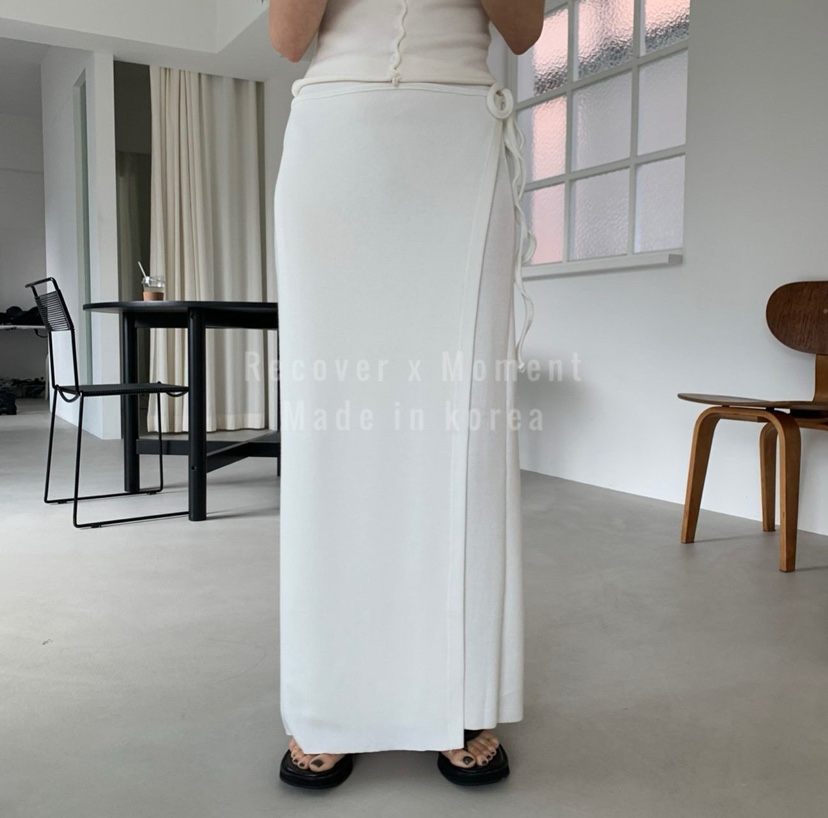 MOMENT韓國直郵實拍女士新品熱賣職業休閑時尚26春夏長裙MOMENT/RECOVER長裙圖色1