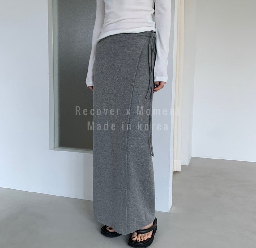 MOMENT韓國直郵實拍女士新品熱賣職業休閑時尚26春夏長裙MOMENT/RECOVER長裙圖色2