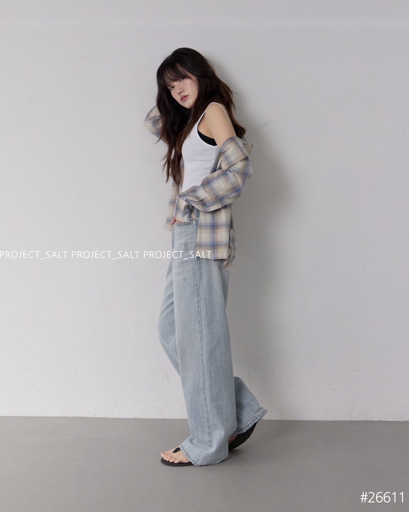 PROJECT SALT韓國直郵女裝新品26春夏牛仔褲PROJECTSALT牛仔褲