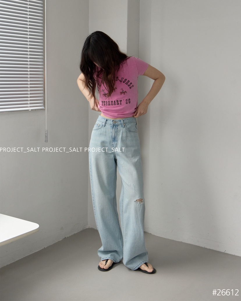 PROJECT SALT韓國直郵實拍女士新品熱賣牛仔褲PROJECTSALT牛仔褲