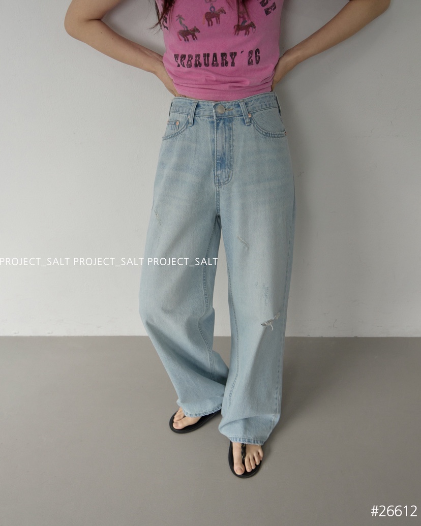 PROJECT SALT韓國直郵實拍女士新品熱賣牛仔褲PROJECTSALT牛仔褲